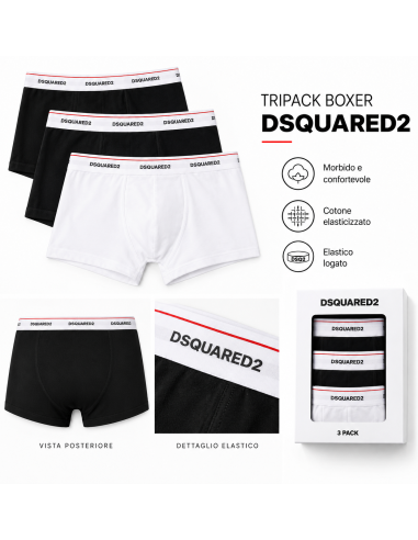DSQUARED2 - parigamba - Uomo - boxer dsquared2