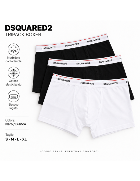 DSQUARED2 - parigamba - Uomo - boxer dsquared2